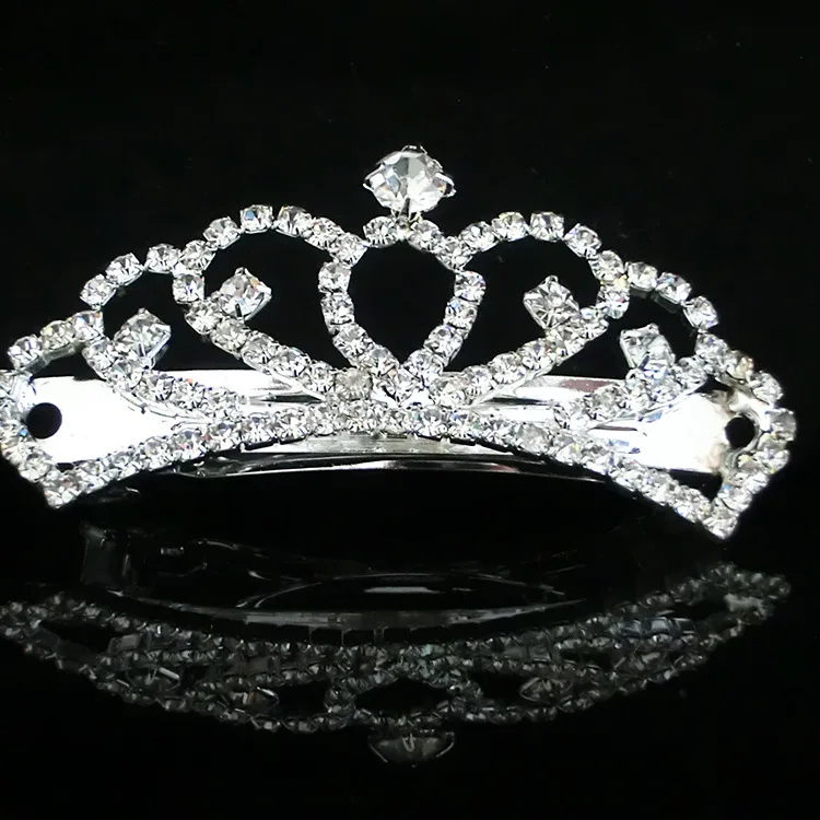 

2019 Princess Silver Crystal Arc Tiaras and Kid Girls Love Bridal Prom Banquet Crown Wedding Accessiories Hair Jewelry