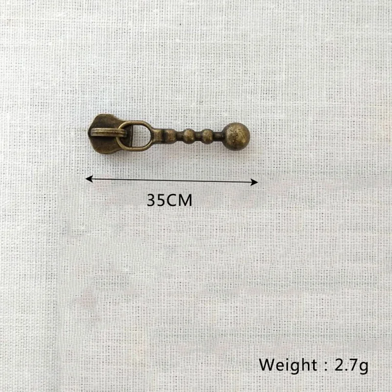 Meetee 50 шт. 35 мм 3# легированные ползунки на молнии Золотая Бронза для металлической молнии Съемник головы DIY сумки кошелек Одежда Швейные аксессуары ZT014
