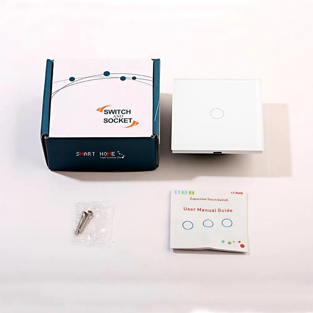 Переключатель настенный Bingoelec 1/2/3 клавиши 2 канала|switch eu|stair switcheu touch switch |