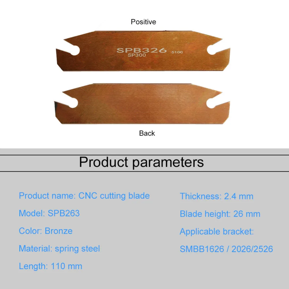 SPB263 инструмент с ЧПУ для резки лезвия с глубоким канавом, высокая твердость, высокая эффективность SMBB1626/2026/2526