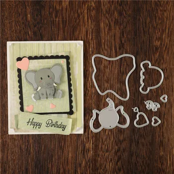 

InLoveArts Elephant Baby Metal Cutting Dies Scrapbook Card 2020 New Version Making Embossing Die Cutting Process Dies Decor