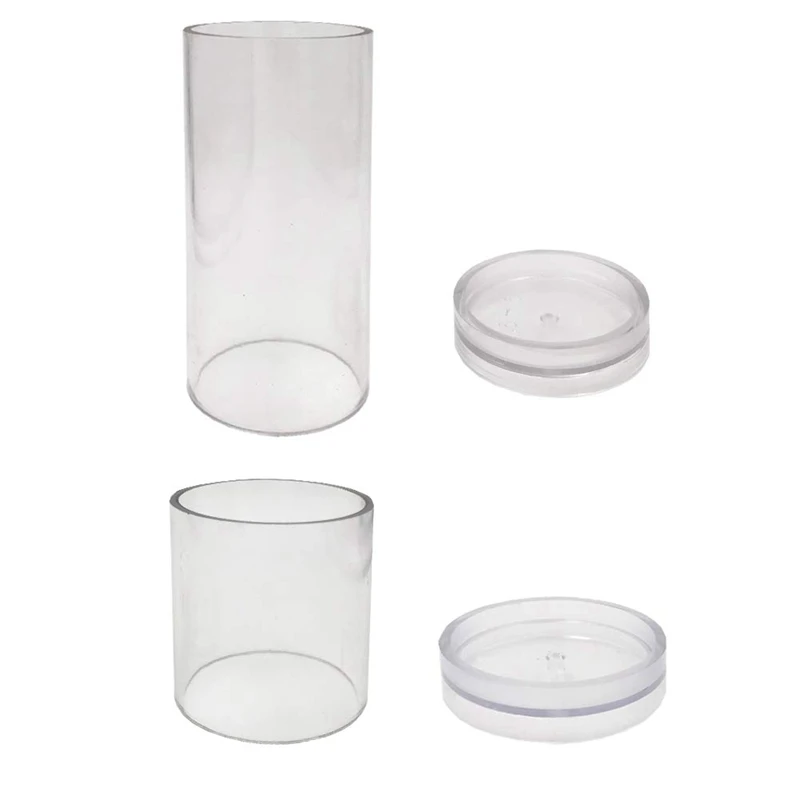 

Candle Molds for Candle Making Plastic Pillar Candle Making Kit Large Cylinder Rib Candle Making Molds DIY Candle Making Supplie