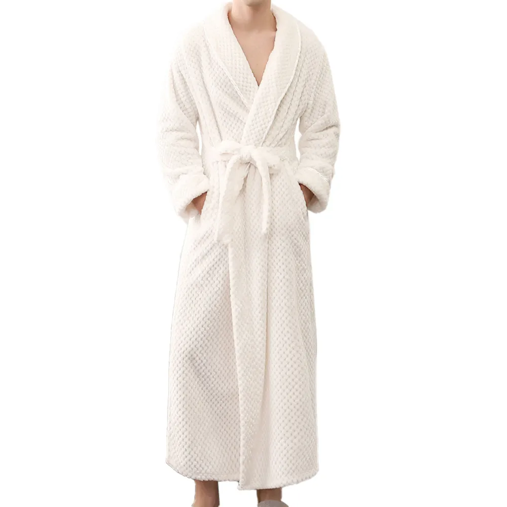 Толстый зимний мужской Халат парные пижамы плюшевые женские банные мужские халаты пеньюар мужской Бата мужские кимоно d91106