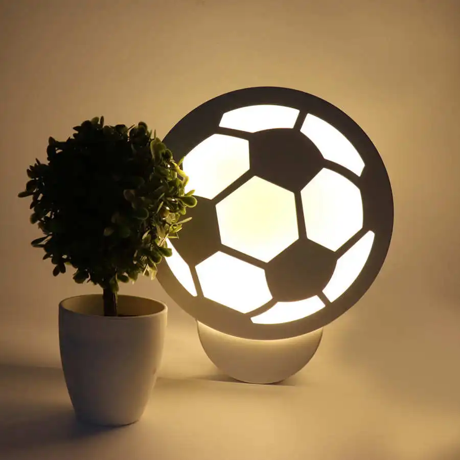 12W LED Wall Lamp Creative Football Shape Indoor Lighting Home Bedroom Living Room Decoration Interior Wall Light AC85-265V wall sconces for living room