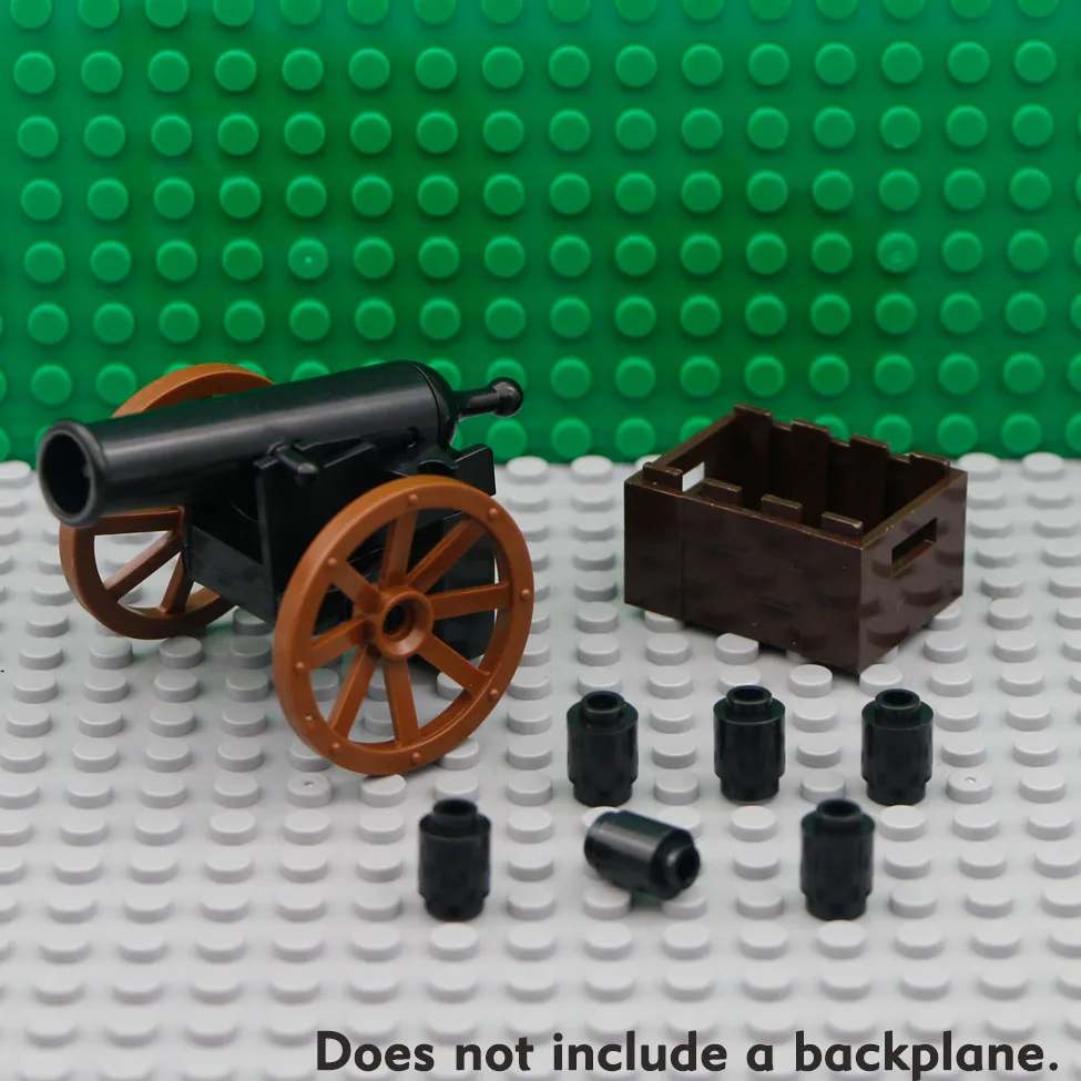 lego Military Army Roman Soldiers Medieval Cannon Weapons Model Parts Building Block toy Medieval Cannon Accessories