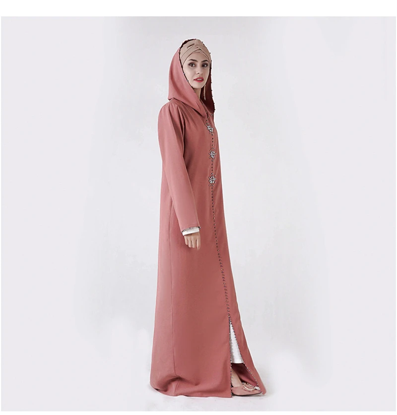 Arabic Islamic Abaya Turkey Hijab Muslim Dress Clothing Women Caftan Dubai Kaftan Robe Musulmane Tesettur Elbise Turkish Dresse (9)