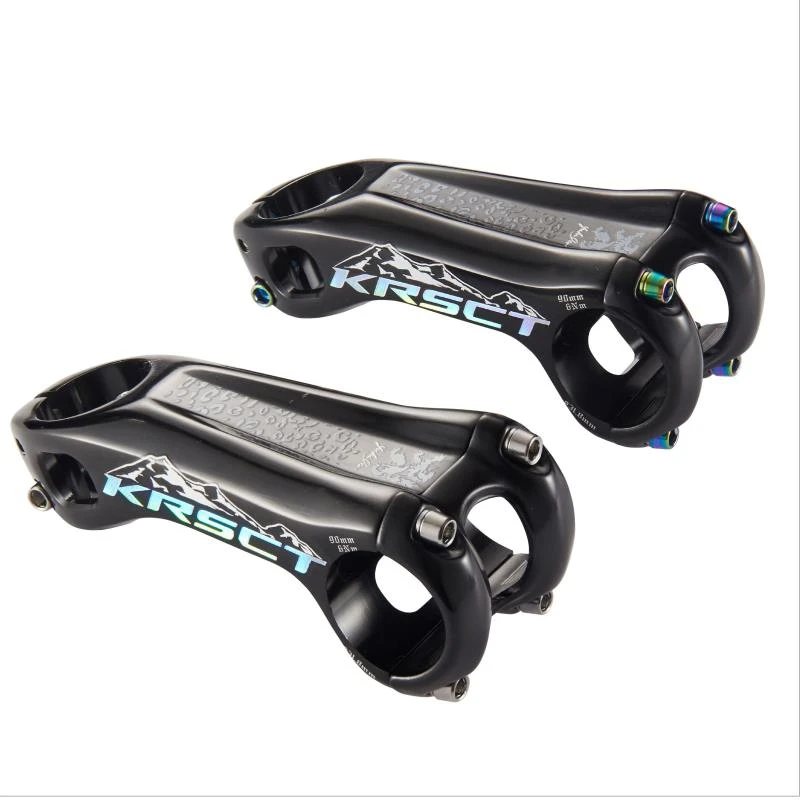 rainbow 90MM KRSCT ЧПУ дорожный велосипед багажник горный велосипед ствол MTB для температуры до-20 градусов 28,6*31,8 мм* 80/90/100 мм велосипедный Запчасти рулевая колонка велосипеда - Цвет: rainbow 90MM