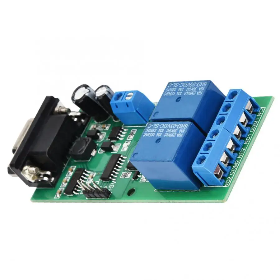 YYE-2 RS232 Регулируемый UART последовательный порт Удаленный модуль пускового реле платы MCU PC переключатель управления