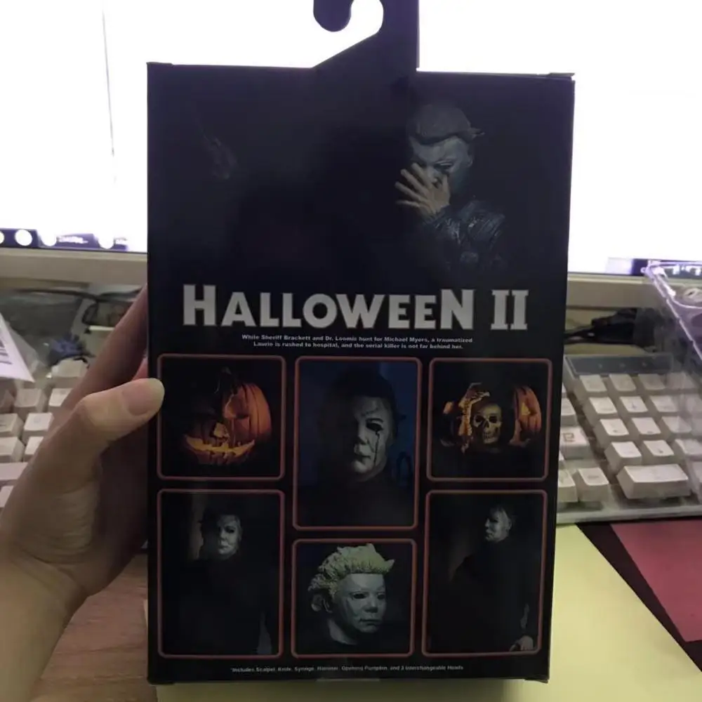 18 см 2019 Новинка Neca Хэллоуин II Ultimate Майкл Майерс Тыква фигурка игрушка кукла для