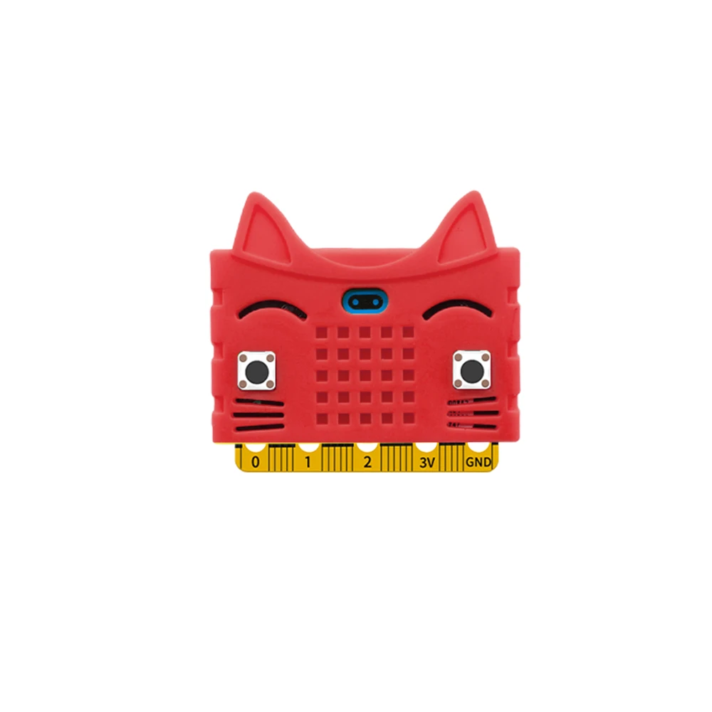 Привет Q! Милый защитный чехол в форме кота силиконовый для micro:bit board (без