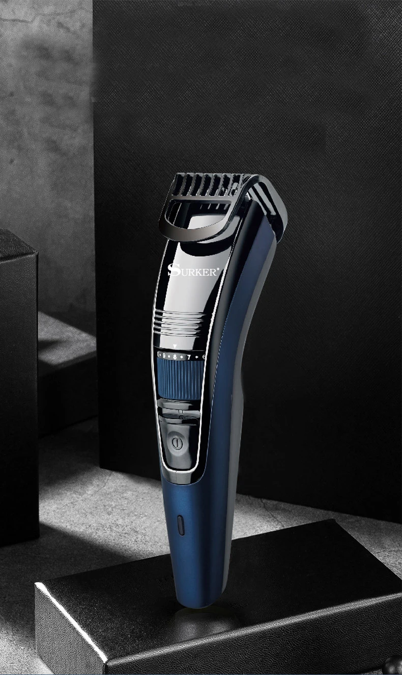 Aparador de Cabelo Máquina de Cortar Corte de Cabelo Sk-539 sem Fio Surker Elétrica Recarregável Cabelo Carregamento Ajuste Fino 0-10mm Usb 1 de cabelo usb carregamento ajuste fino 0-10mm