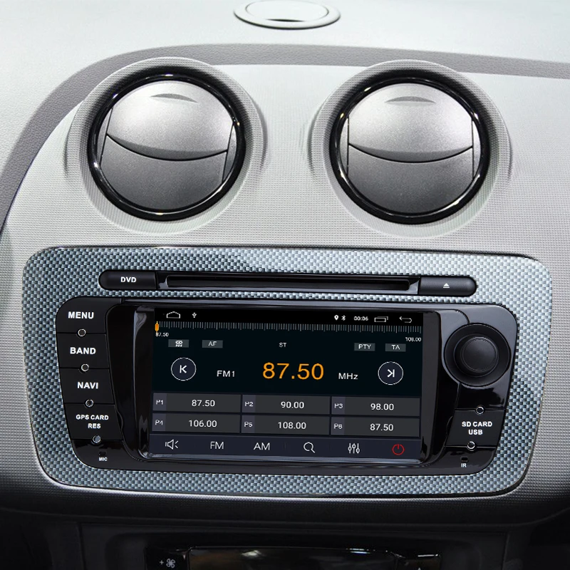 2 Din Android 9,0 Автомобильный DVD плеер для Seat Ibiza MK4 6J спортивного купе Ecomotive Cupra 2009 2010 2011 2012 20134 gps NAVI