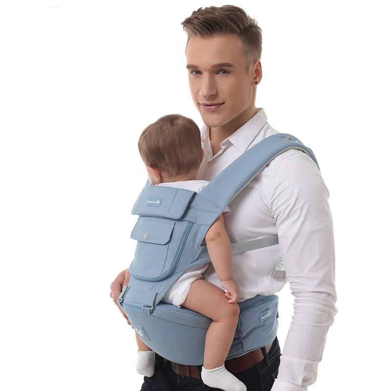 Babyfriend Four Seasons Ergonomic Baby Carrier Multifunction Baby Sling Travle Baby Straps Infant Backpack for Mommy and Daddy