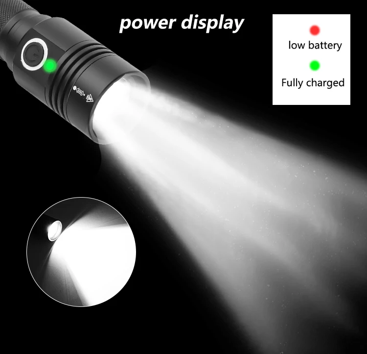 Ультра мощный светодиодный фонарик XHP50.2 тактический фонарь USB Перезаряжаемый Linterna магнитная лампа яркий фонарь использовать аккумулятор 18650
