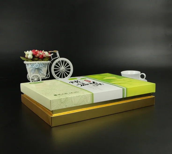 

UV Resistant white rectangle gift box with separate lid and bottom with logo,candle paper deluxe boxes customized ---PX10774