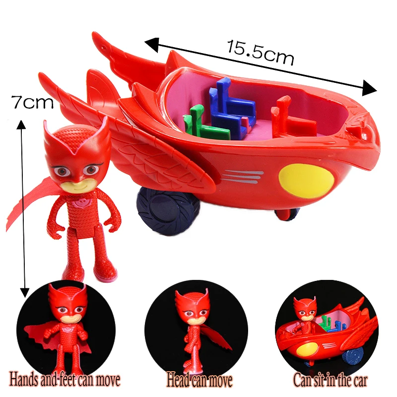 Pajamas Masked Juguete PJ Mask Heroes Small Kids Cat Owl PVC Action Figure Child Boys Girls Parking Set Toys For Children