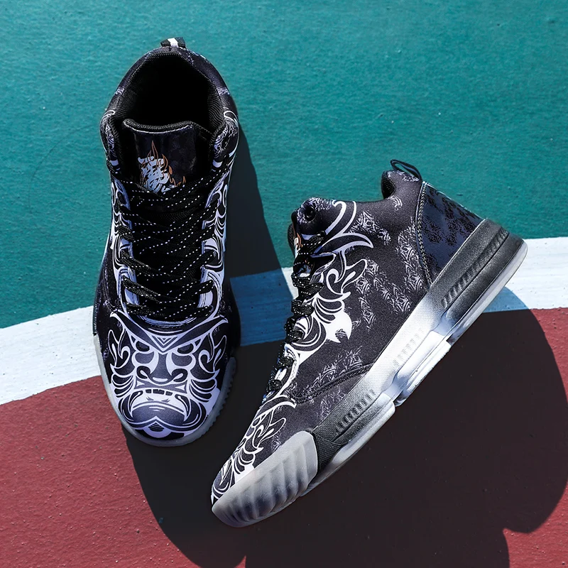 

winter high-top men's fashion casual comfortable breathable lace youth running shoes Chinese style men's shoes classic unisex