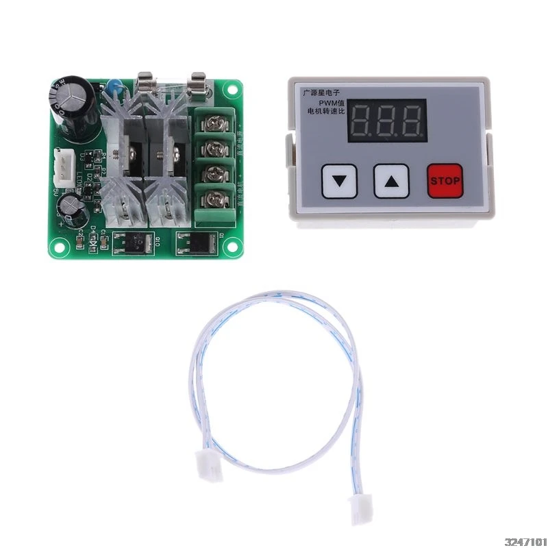 

DC 12V 24V 10A PWM Motor Speed Controller Regulator Digital Speed Control Switch