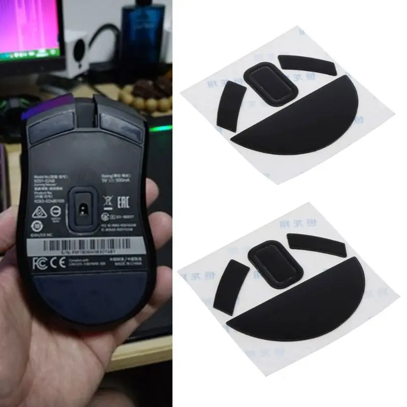 Наклейки для мыши Razer Mamba hyидеальlux черные 0 6 мм 2 комплекта|Аксессуары мышей и