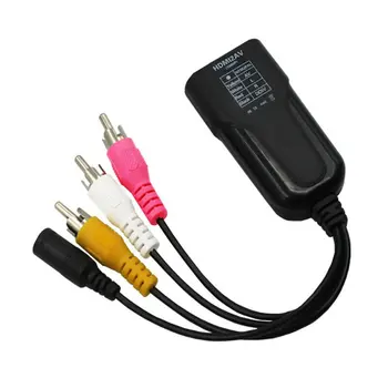 

1080P HDMI Female To 3 RCA Male Video Audio Converter Cable Adapter For Xbox One Cable PVC Jacket Converter