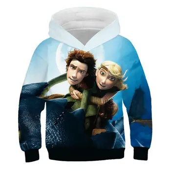 

2019 baby kids How to train your 3D dragon printed hoodies girl / boy fashion hoodies 2019 Hot sale Casual custom street clothes