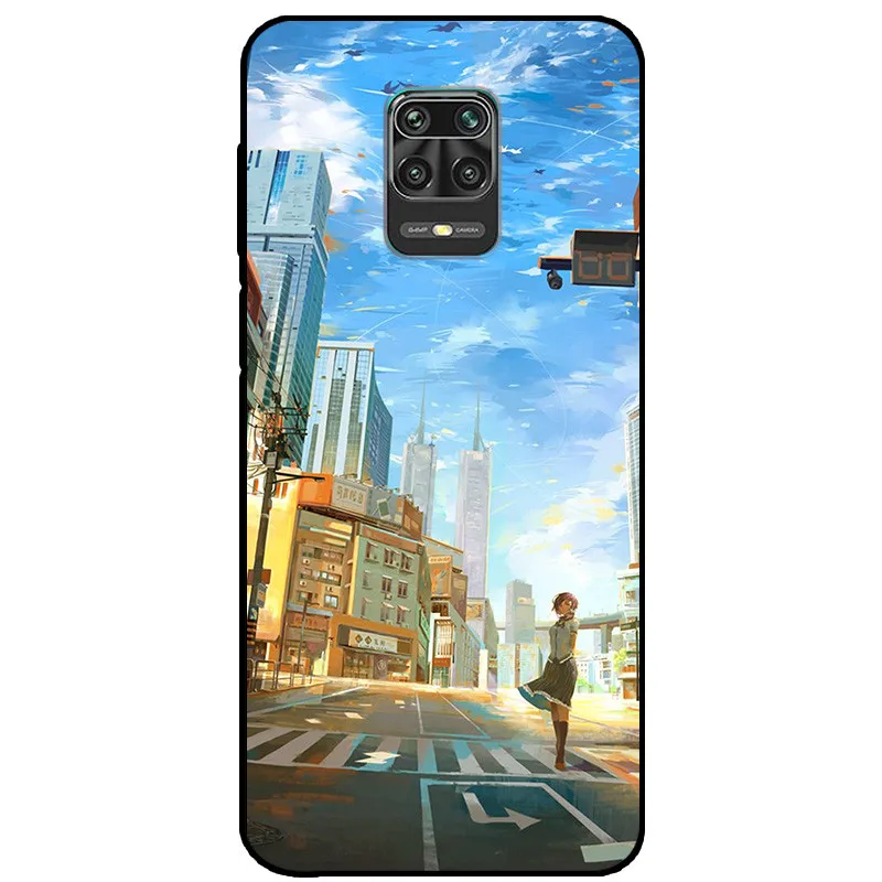 For Xiaomi Redmi Note 9S Case Soft Silicone Back Case for Xiaomi Redmi Note 9 Pro Note9s 9 s Case Redmi9 9S Black Phone Cover 