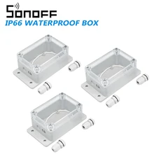 3Pcs Sonoff IP66 Waterproof Cover Case for Sonoff Basic/RF/Dual/Pow/TH16/G1 Cable Wire Connector Junction Box Smart Home DIY