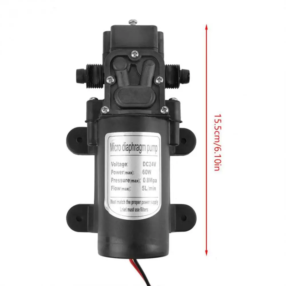 Микро электрический мембранный насос высокого Давление 5l/мин AC/DC 12v 60w Водяной 0.8mpa