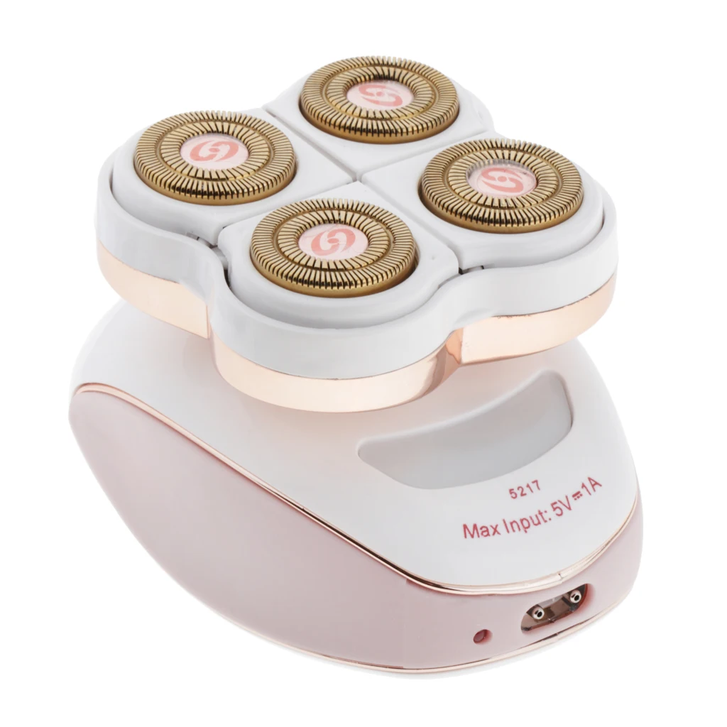 Electric Shaver Four-Head Cordless Electric Razors Bikini Trimmer Epilator Hair Remover USB For Women Men Face Body Leg Arm 