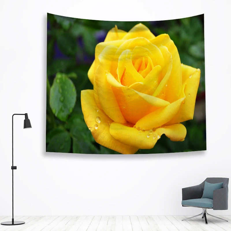 Цветок стены Ttapestry висячие украшения богемный пляжный коврик фермерский дом Декор общежития Мандала гобелены колдовство хиппи
