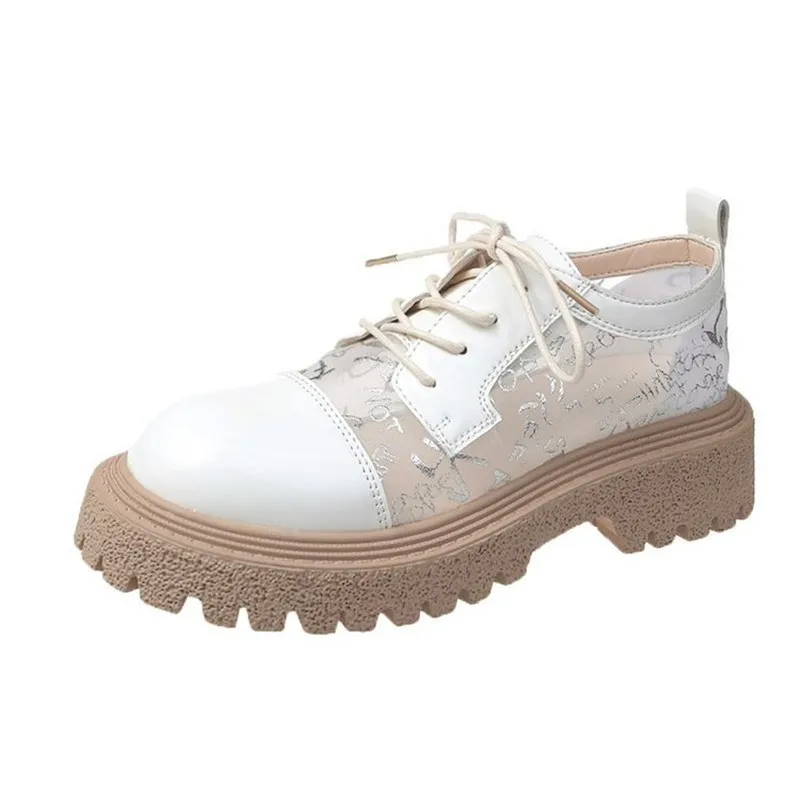 New Sneakers Women's 2021 Spring And Summer Thin Mesh Breathable Shoes Women's Midheel Shoes
