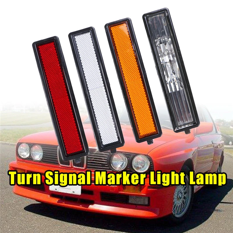 For BMW E30 E32 E34 318i 318is 325i 1x Fender Side Marker Turn Signal Light Lamp For BMW E30 E32 E34 318i 318is 325i 1x Fender Side Marker Turn Signal Light Lamp