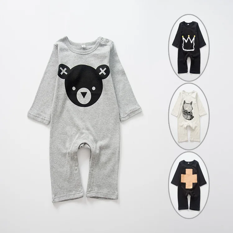 

INS Hot Selling Baby Clothing Autumn Men's And Women's Treasure Romper Climb Fashion Long Sleeve Onesie Cotton Children's Clothi