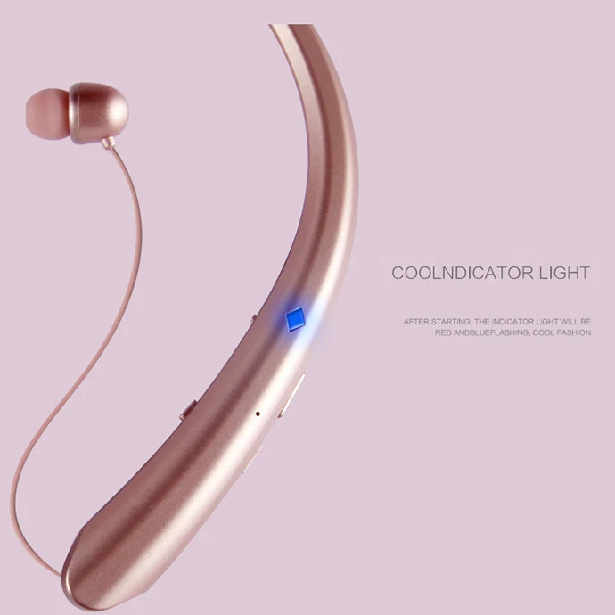 Bluetooth-гарнитура с подвижным креплением на шее, выдвижная линия 4,1, бинауральная Беговая
