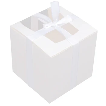 

10pcs Boxes Paper Useful White Cupcake Box Baking Box for Gift Party