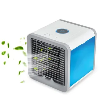 

7 Light USB Mini Portable Air Conditioner Air Cooler Fan Desktop Space Cooler Personal Space Air Cooling Fan For Room Home