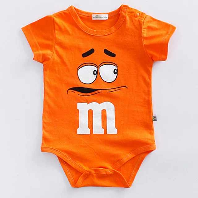 Newborn Baby summer rompers 100% Cotton Infant Body Short Sleeve baby Jumpsuit Cartoon ropa bebe Baby Boy Girl clothes Yellow