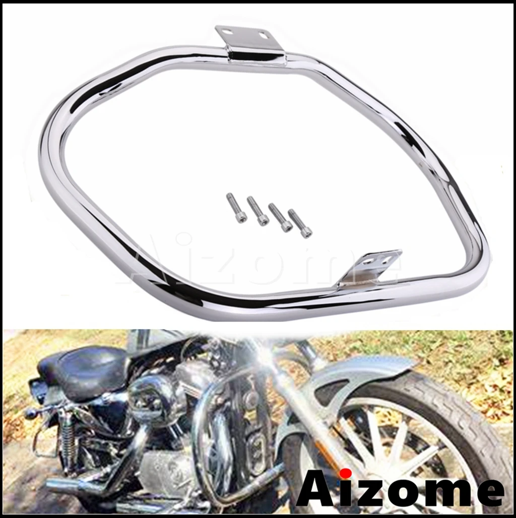 

Steel Motorcycle Engine Bumper Guard Crash Bar For Harley Sportster XL883 XL1200 Iron 883 Custom Forty-Eight Seventy-Two 2014-up