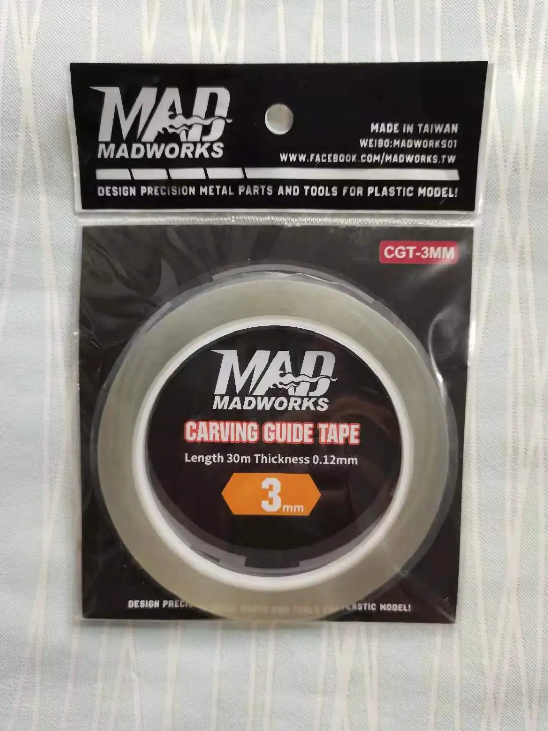 Madworks-Cinta de corte de línea guía para tallado de CGT-3MM