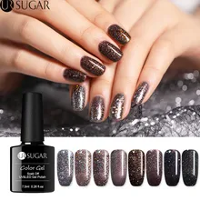 Ur Sugar 7,5 мл голографический Блеск УФ-Гель-лак темно-коричневые блестки Гель-лак замачиваемый УФ-Гель-лак дизайн ногтей Гель-лак светодиодный