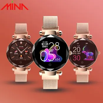 

Fashion Lady Smart Watch IP67 Waterproof Women Smart Bracelet Heart Rate Monitor Fitness Tracker Female Wristwatch Smart Band