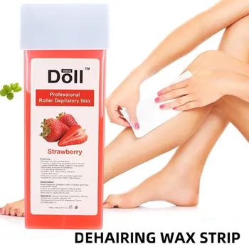 

100g Floral Sweet Roller Depilatory Wax Strip Hair Removal Wax Fastly Painlessly Remove Depilatory Wax Cartridge Hot Wax