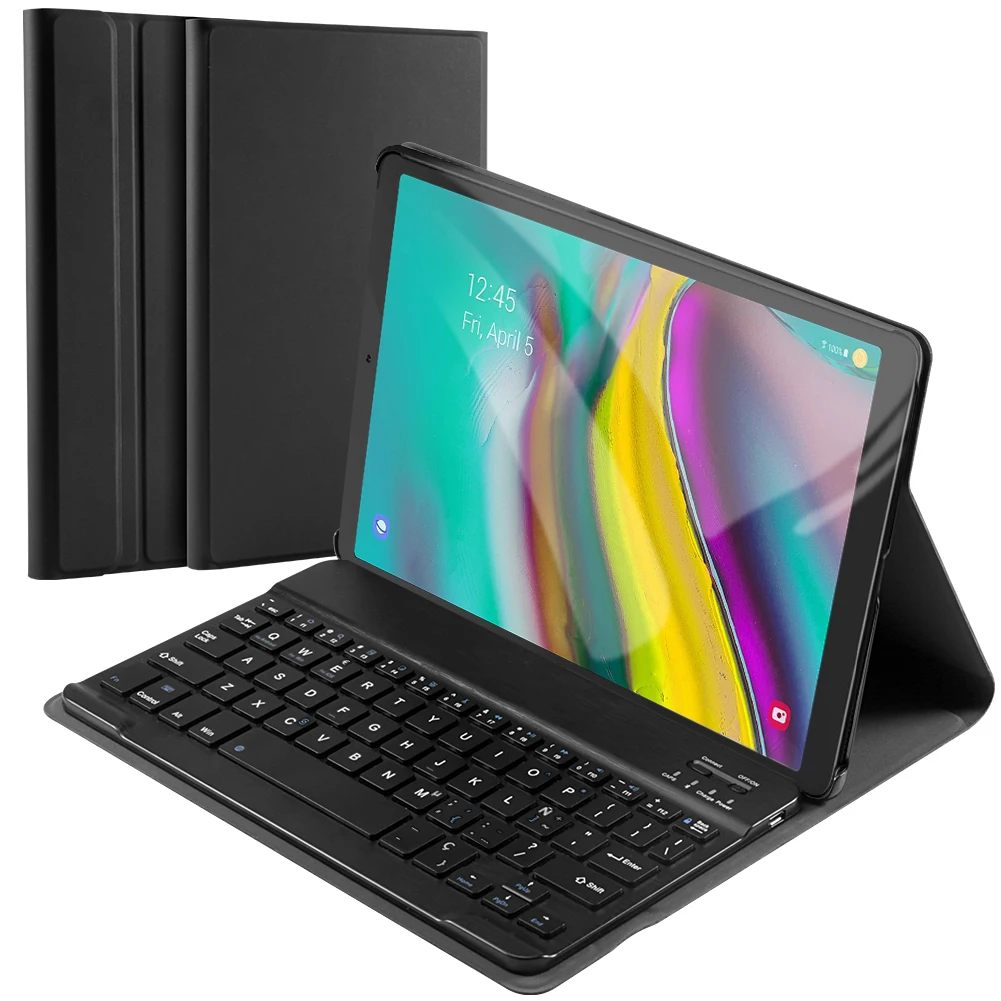 

Keyboard Tablet Case For Samsung Galaxy Tab S5e 10.5 T720 T725 Case Pu Leather Flip stand Cover with Detachable Spanish Keyboard