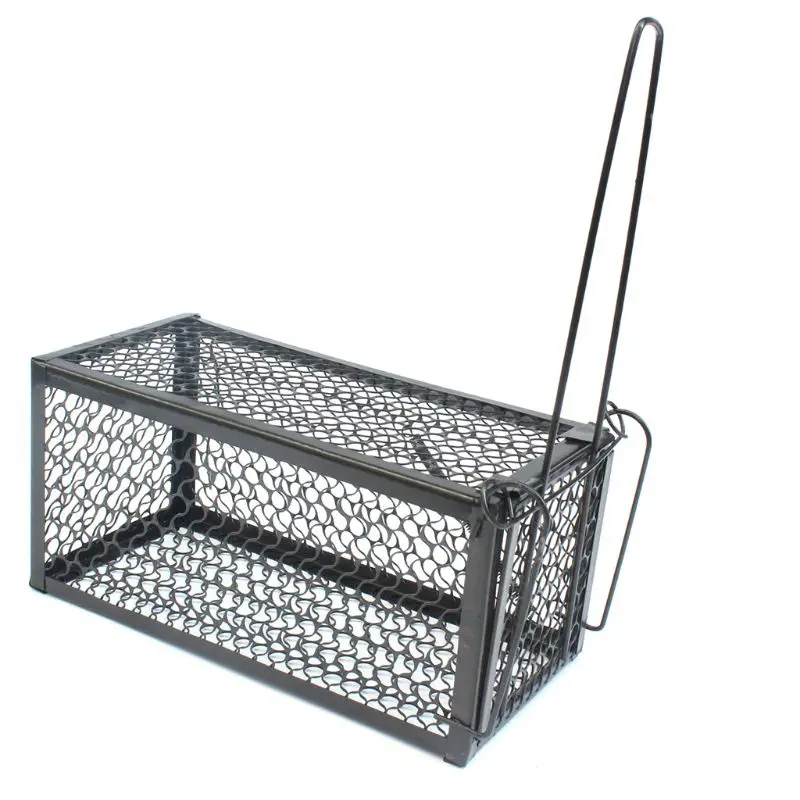 

2020 New Rat Trap Pest Control Cage Humane Black Live Animal Catcher No Poison Mouse Catching Tool For Home Kitchen Warehouse
