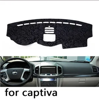 

Rose Pattern Non-slip Dashmat Dash Mat Dashboard Cover Pad Cover Carpet Car Sticker for Chevrolet Captiva 2010-2017 Car Styling