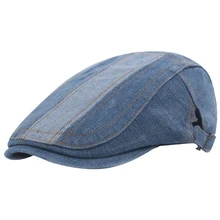 Регулируемая Кепка, мужские плоские повседневные хлопковые однотонные шапки для вождения, моющийся берет, подарок, износостойкость, модная уличная одежда