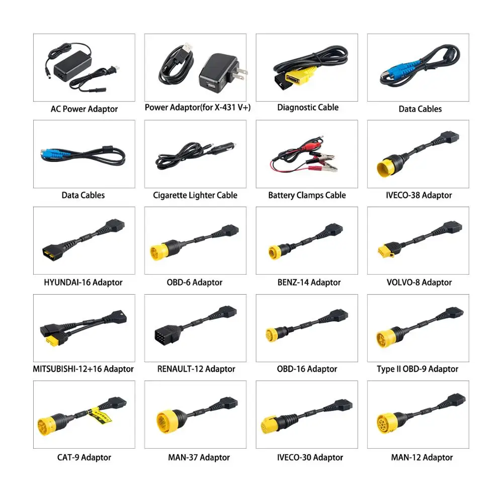 

LAUNCH X431 V+ X431 HD Heavy Duty Cables Special Link