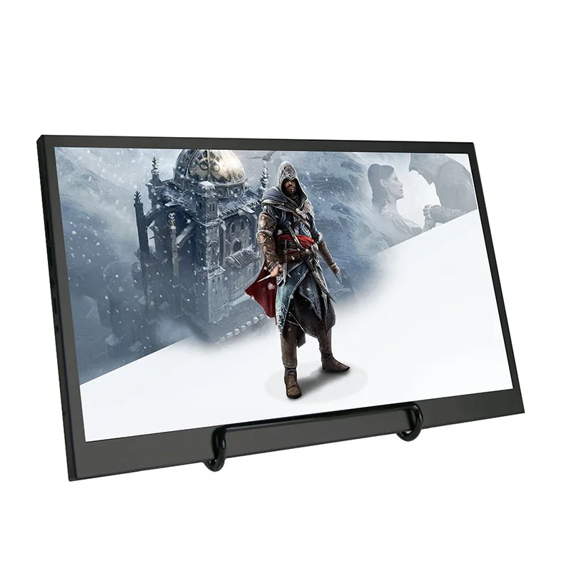  15.6 inch split portable touch screen monitor with battery for smartphone laptop and game consoles