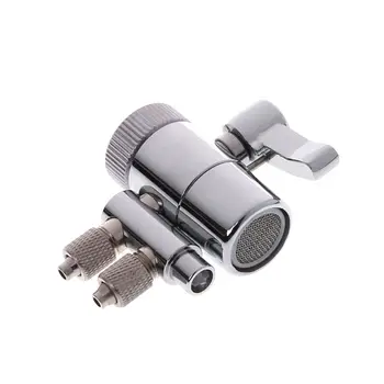 

Water Filter Faucet Dual Diverter Valve M22 To 1/4\" Chrome Plated Brass