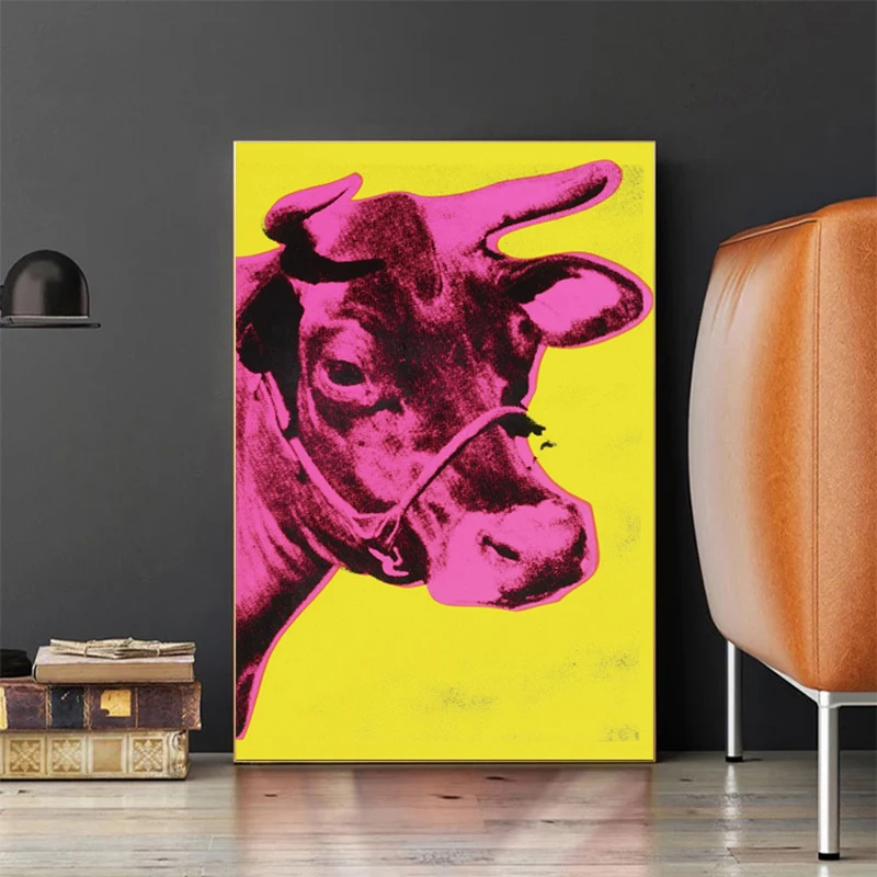 RELIABLI ART Highland Cow картина с животными на холсте напечатанная настенная живопись для гостиной современные картины для украшения без рамы - Цвет: Cowc